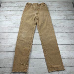 Wah Maker Pants Women 6 Western brown Buckle Back Button Fly Vintage Collection